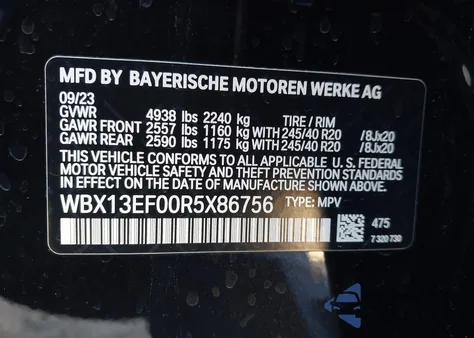 2024 BMW X1 M35I z USA, uszkodzony, nr VIN WBX13EF00R5X86756
